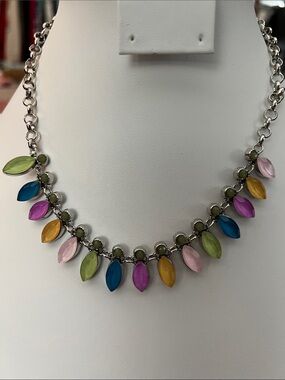 Paparazzi Multicolor Picket Leaf Drop Necklace - Women Jewelry